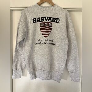 Harvard John F. Kennedy School of Government Gray Crewneck Sweatshirt